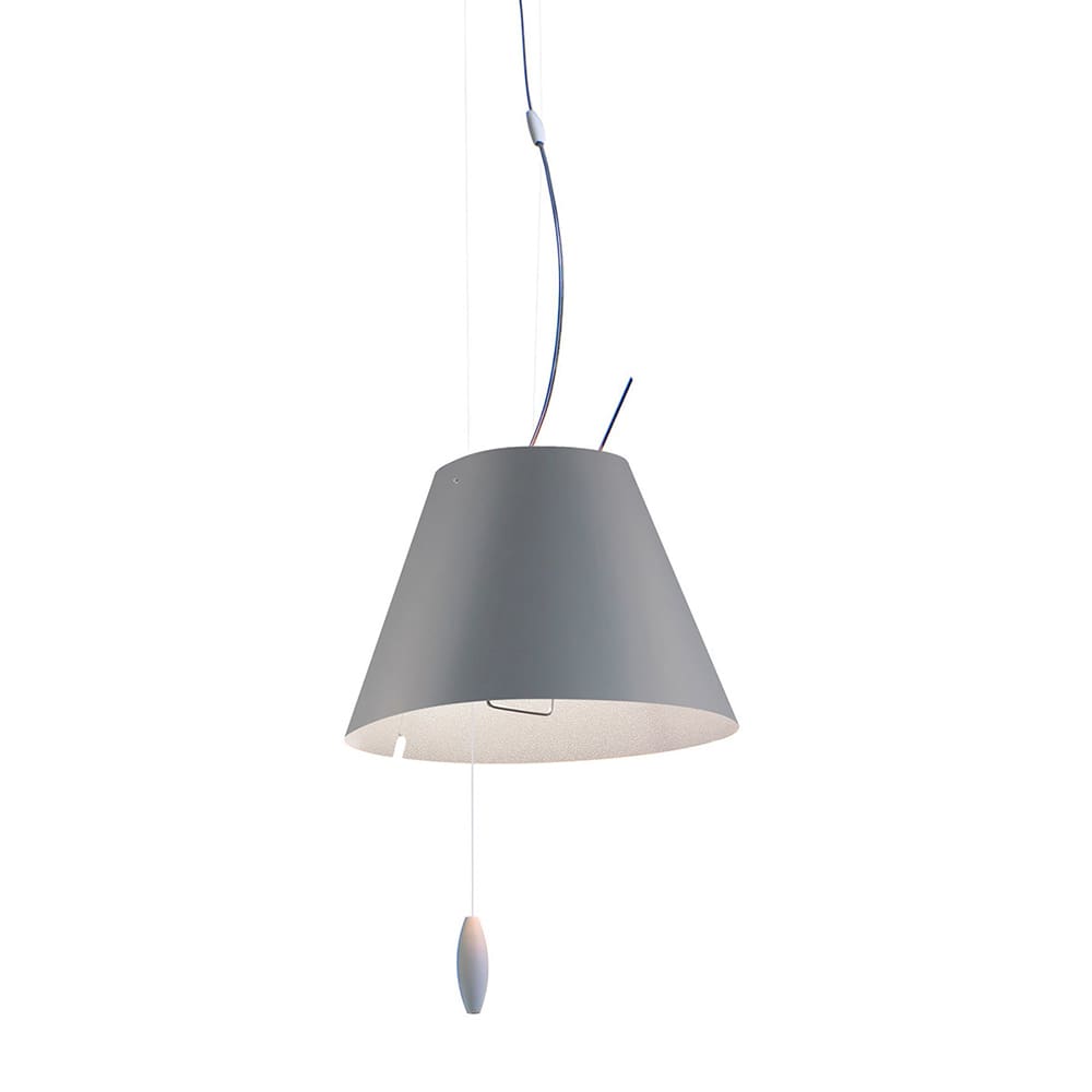 Luceplan COSTANZINA D13spi suspension - counterweight painted white and concrete gray shade