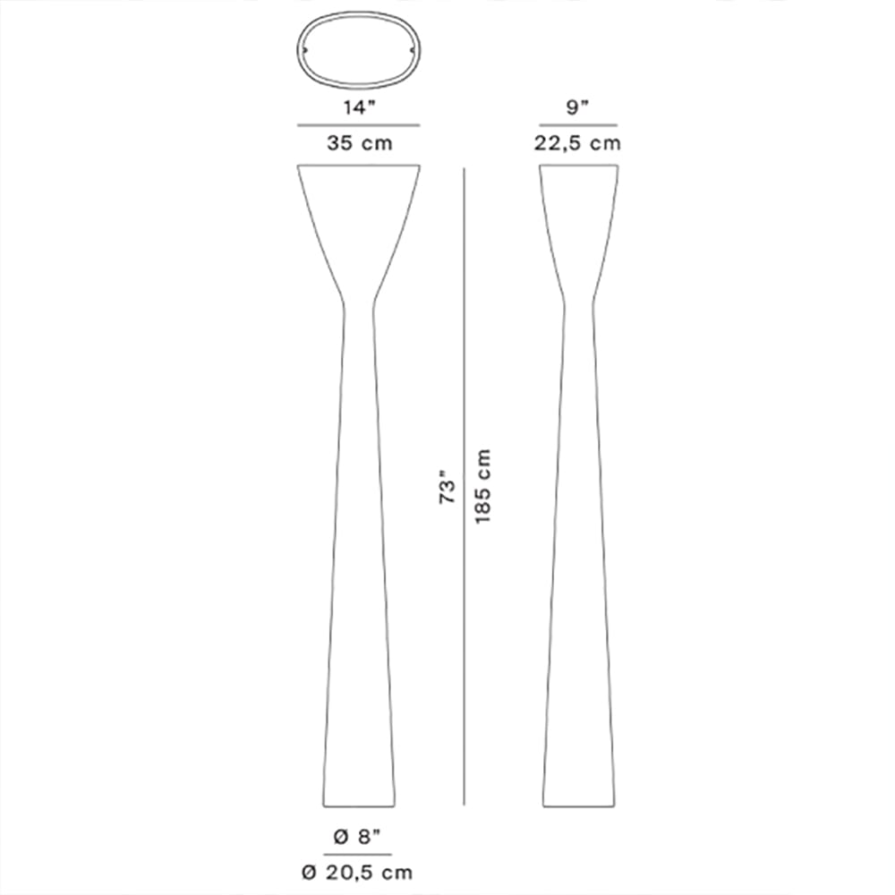 Luceplan CARRARA floor - bianco - Image 3
