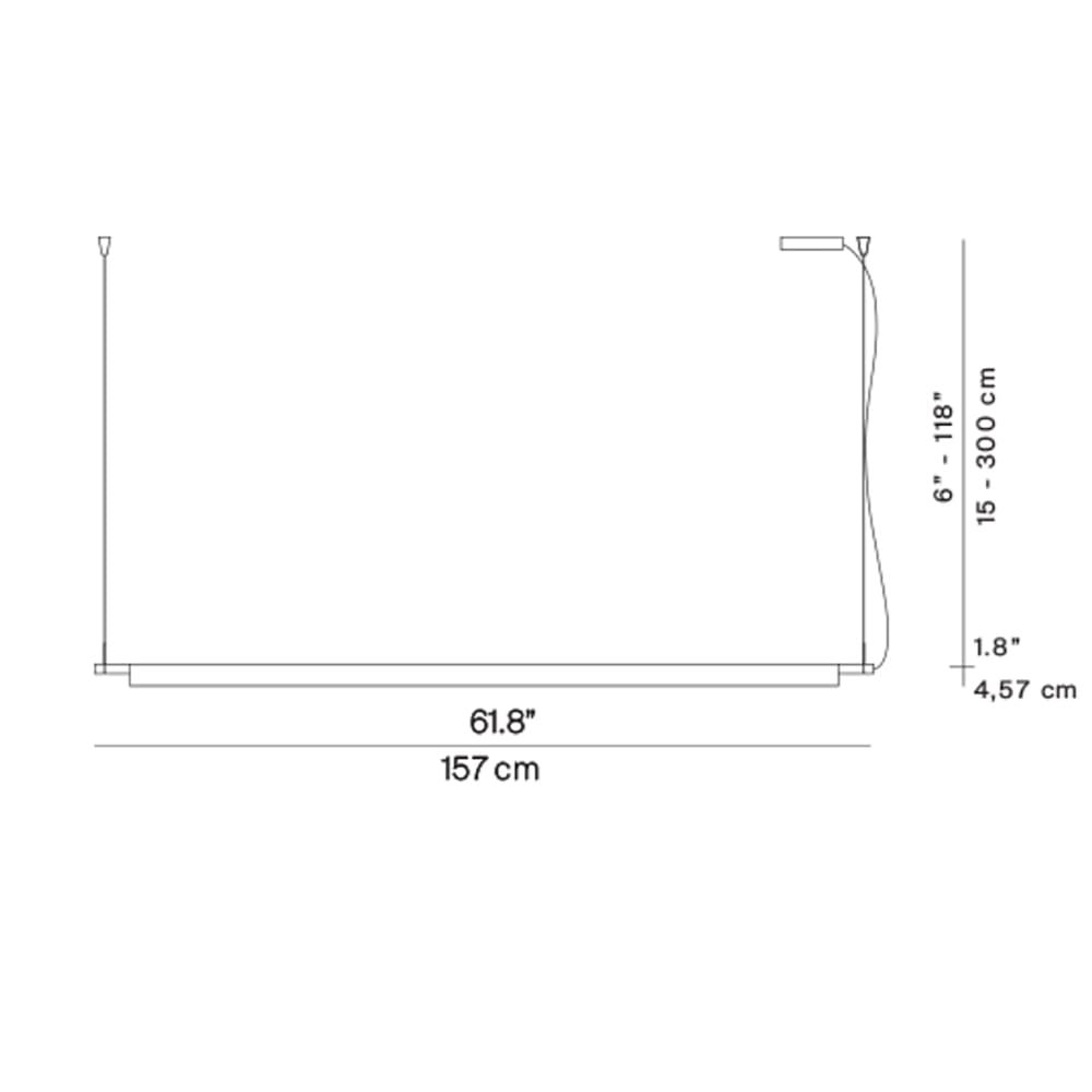 Luceplan COMPENDIUM D81 suspension - with dimmable canopy push/DALI - 2700K - brass - Image 3