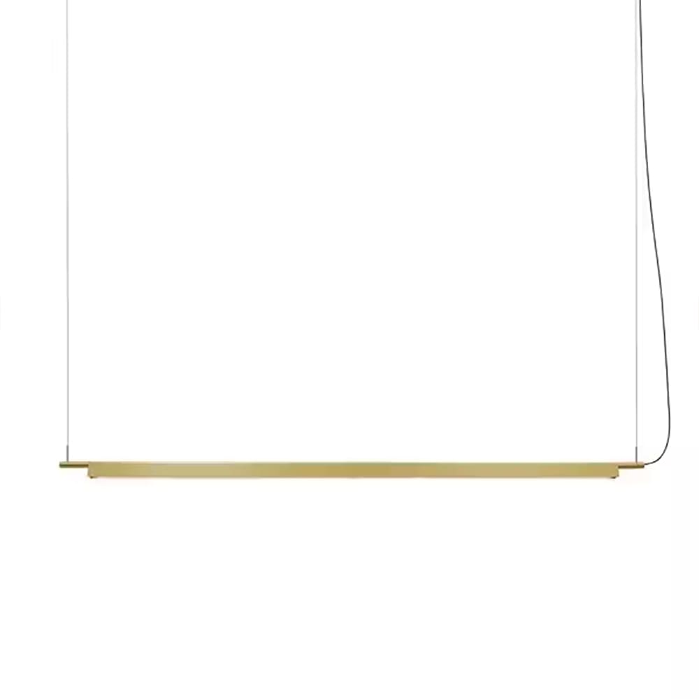 Luceplan COMPENDIUM D81 suspension - with dimmable canopy push/DALI - 2700K - brass