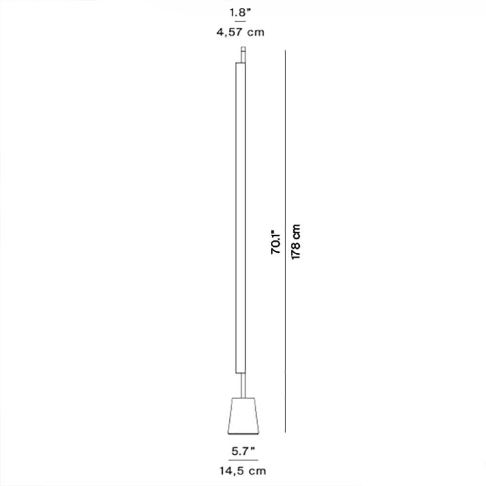 Luceplan COMPENDIUM D81 floor - 2700K - brass - Image 3