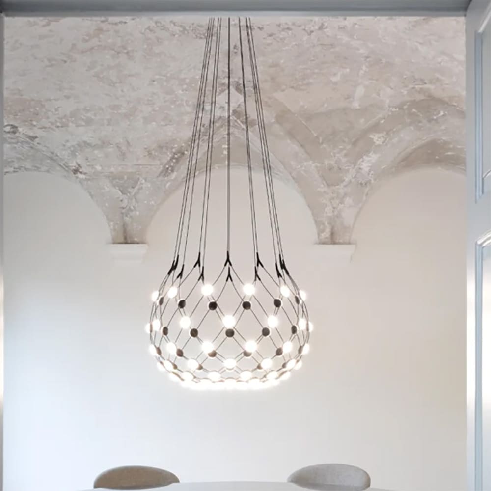 Luceplan MESH suspension D100 5m - black - Image 2