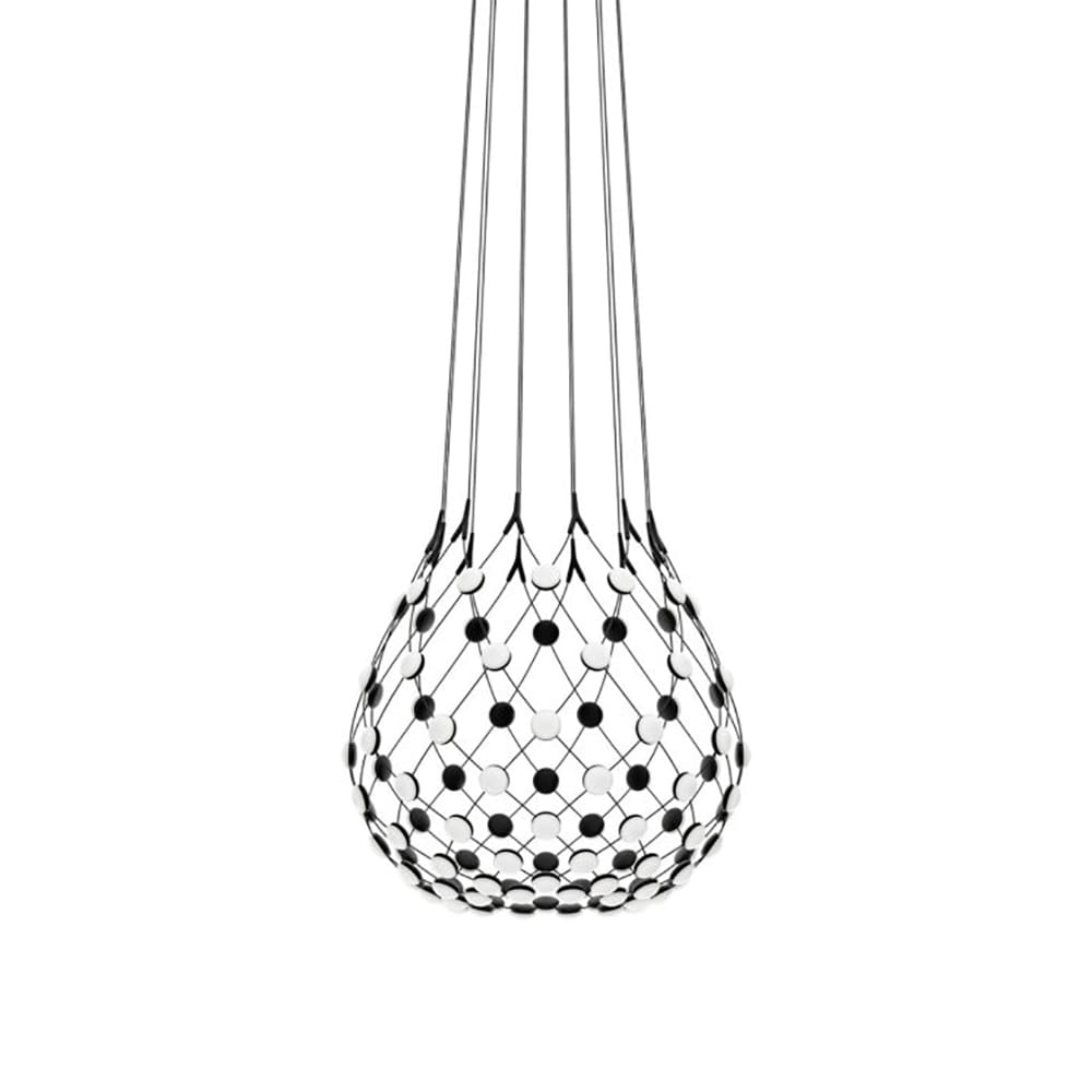 Luceplan MESH suspension D80 2m - wireless - black
