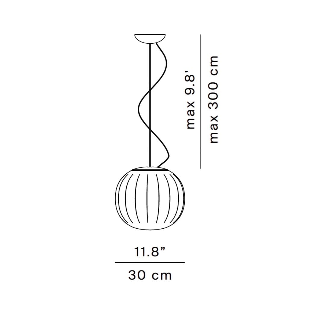 Luceplan LITA suspension Ø30 - white painted aluminium - Image 3