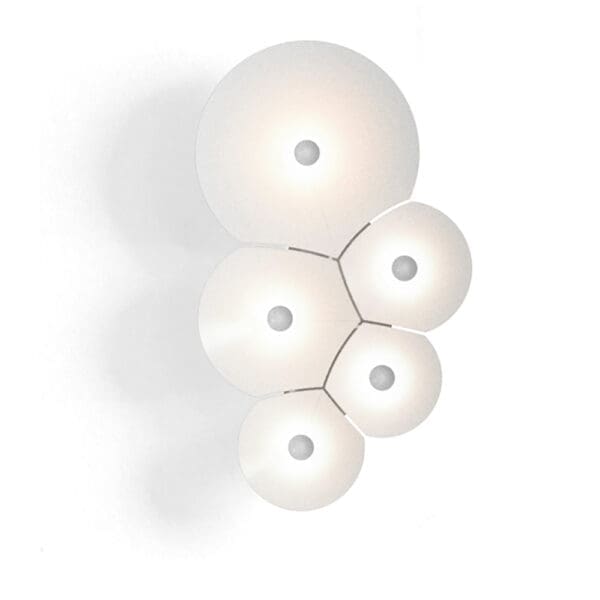 Luceplan BULBULLIA D95A5 - 5 bodies - bianco