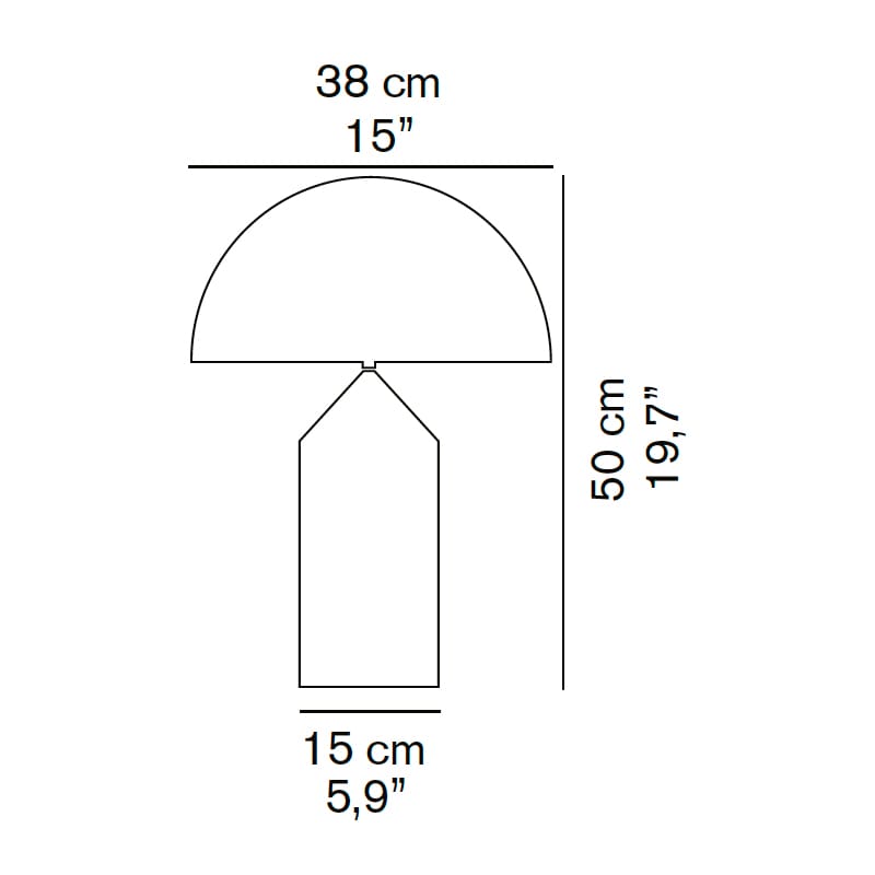 Oluce ATOLLO 237 - vetro opale - immagine 3
