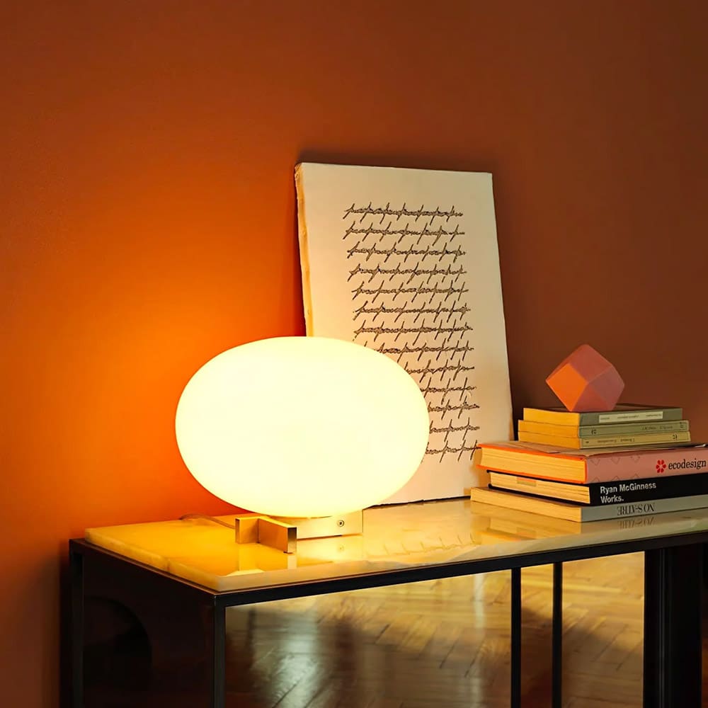 Oluce ALBA tavolo - anodizzato ottone satinato - immagine 2