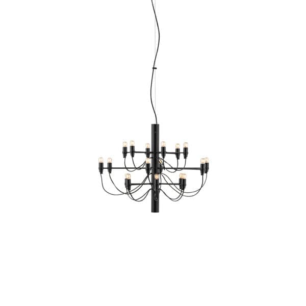 Flos 2097/18 - lampadine trasparenti - nero opaco