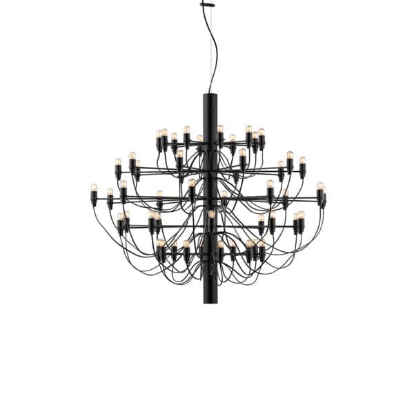 Flos 2097/50 - lampadine trasparenti - nero opaco