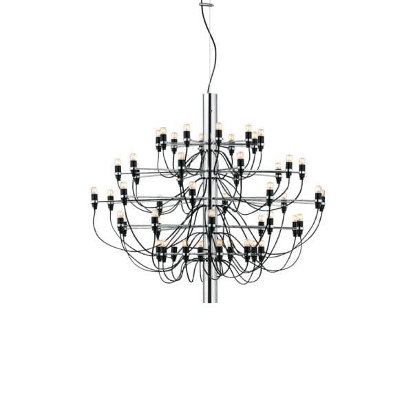 Flos 2097/50 - lampadine trasparenti - cromo