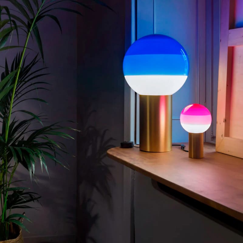 Marset DIPPING LIGHT M table - chocolate brushed brass base - Image 2