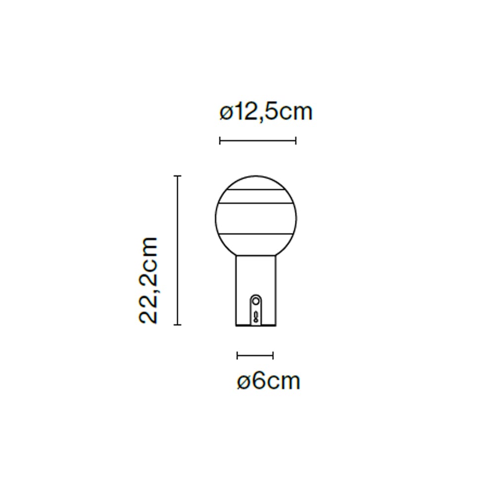Marset DIPPING LIGHT portatile - bianco base ottone spazzolato - immagine 3
