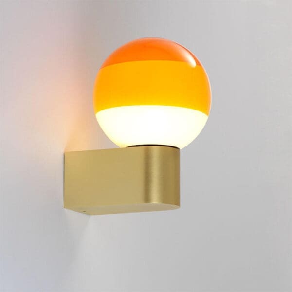 Marset DIPPING LIGHT A1-13 wall - amber and brushed brass