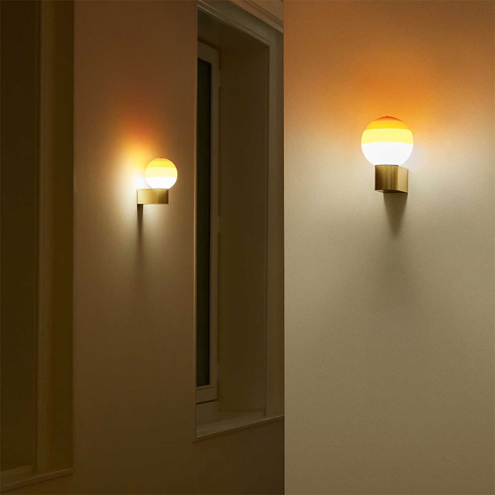 Marset DIPPING LIGHT A1-13 wall - burgundy e brass spazzolato - Image 2