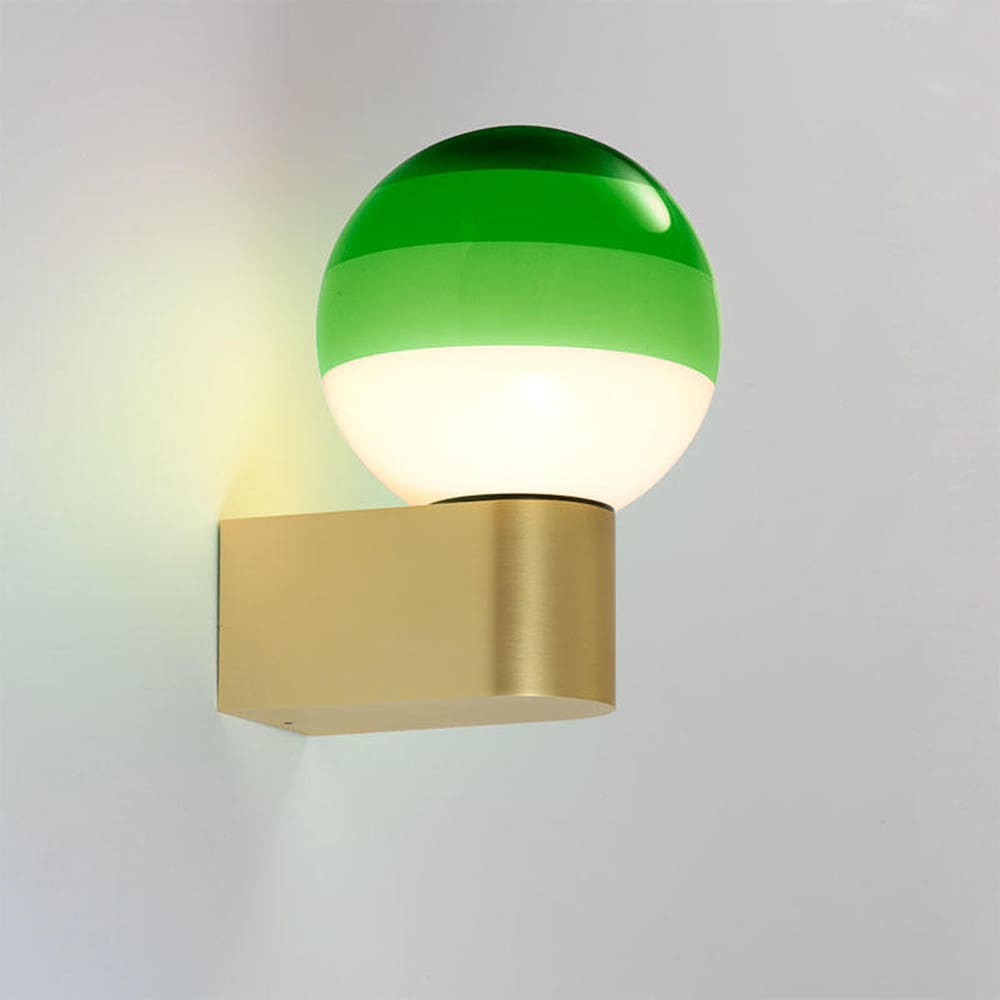Marset DIPPING LIGHT A1-13 wall - green and brushed brass
