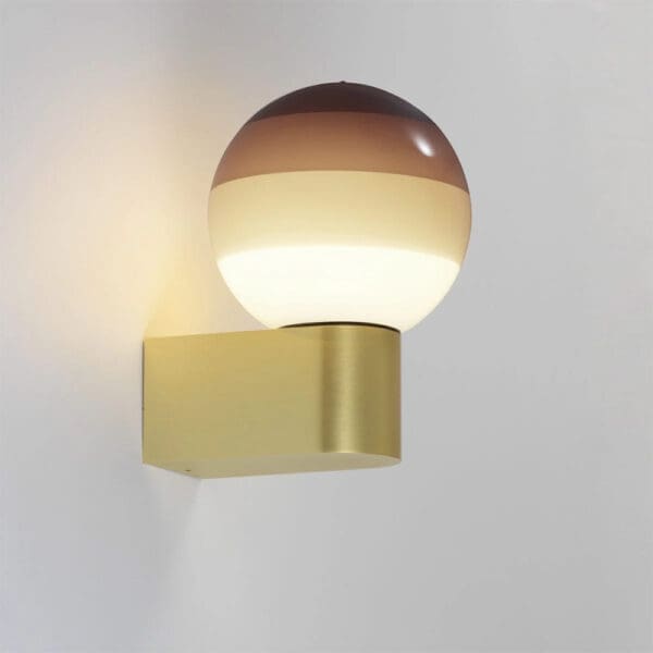 Marset DIPPING LIGHT A1-13 wall - chocolate and brushed brass