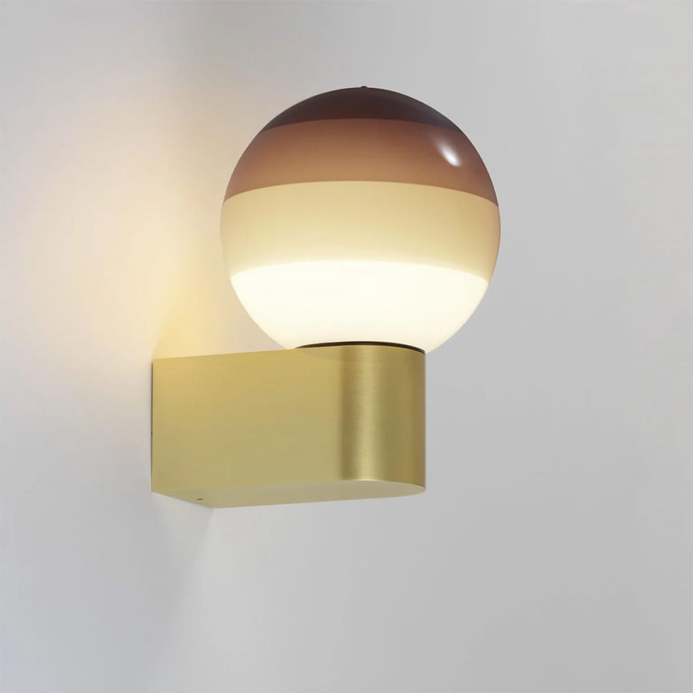 Marset DIPPING LIGHT A1-13 wall - chocolate and brushed brass