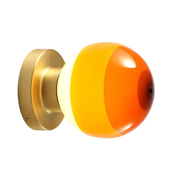 Marset DIPPING LIGHT A2-13 parete - ambra e ottone spazzolato