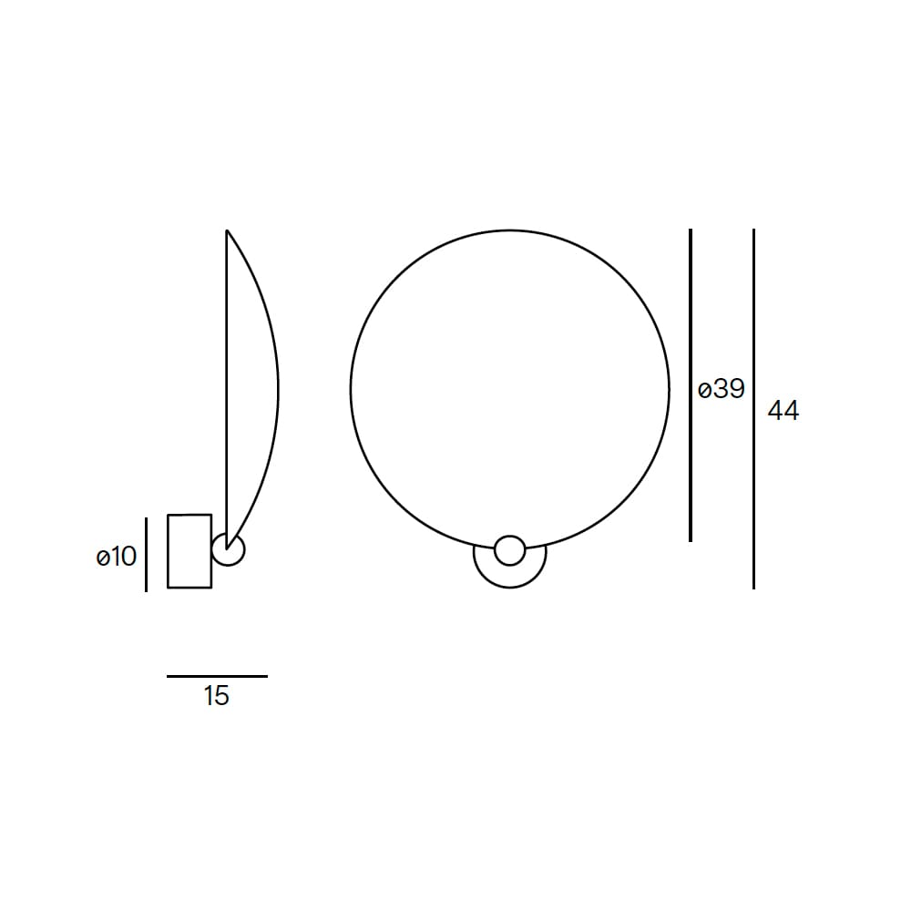 Lumen Center WASHINGTON parete - nero - immagine 3