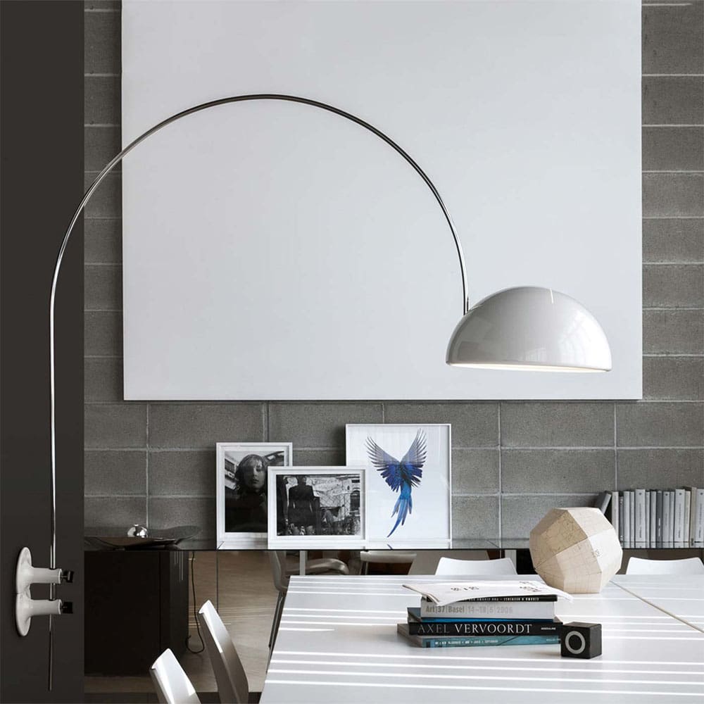 Oluce COUPÉ 1159/R parete - bianco lucido - immagine 2