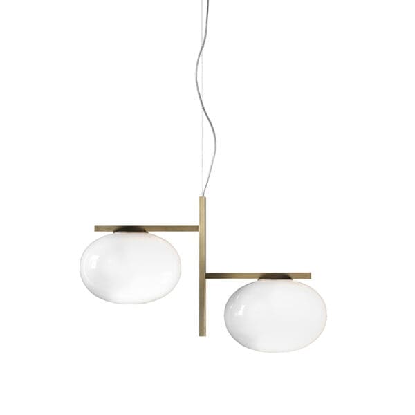 Oluce ALBA sospensione - ottone satinato anodizzato