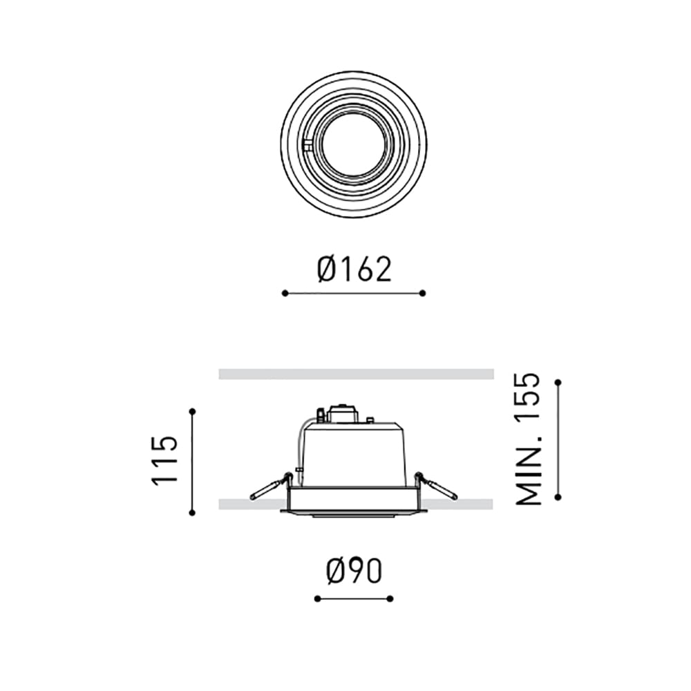 Arkoslight HIDDEN 1 SPOT 16º - 3000K - bianco strutturato - immagine 3