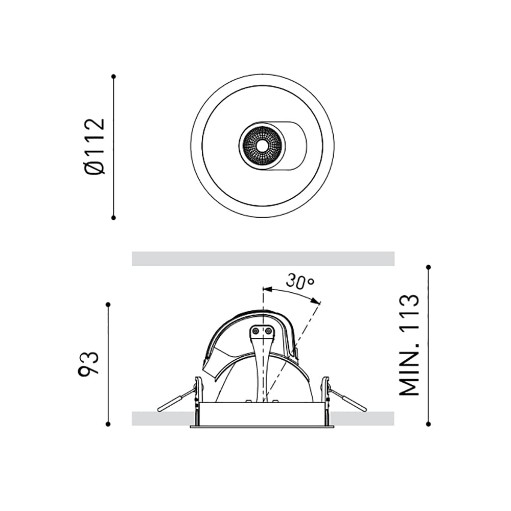 Arkoslight POINTER 7W 37º - 3000K - nero - immagine 3