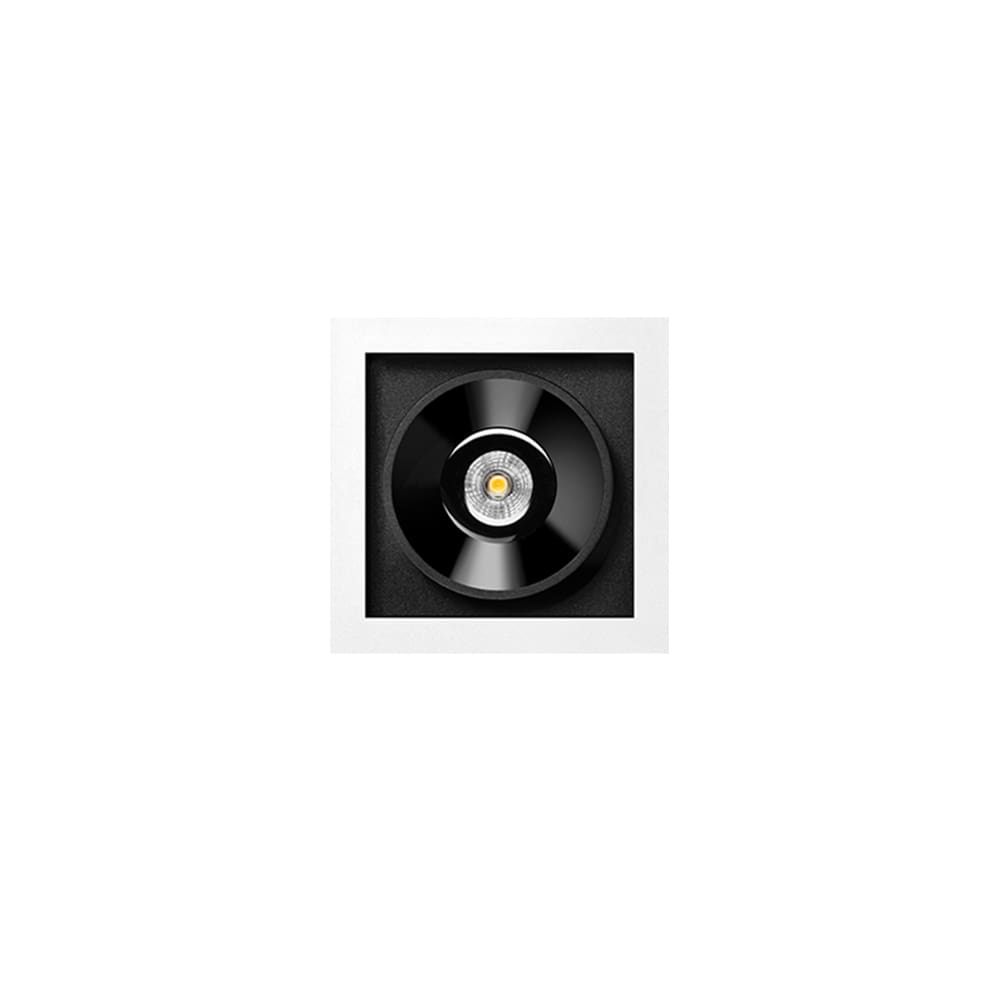 Arkoslight BLACK FOSTER RECESSED 1 SPOT DIM DALI - 3000K - bianco e nero