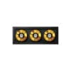 Arkoslight BLACK FOSTER RECESSED 3 SPOT - 2700K - nero e oro metallizzato