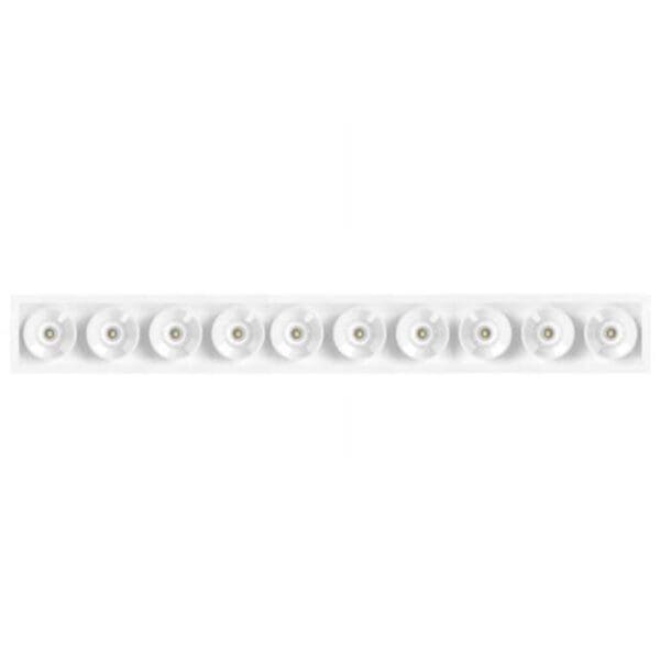Arkoslight BLACK FOSTER RECESSED 10 SPOT - 3000K - bianco strutturato