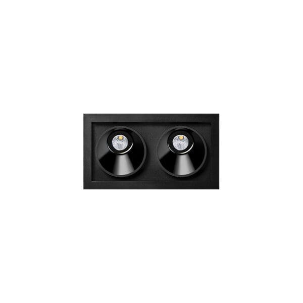 Arkoslight BLACK FOSTER Asymmetric Recessed 2 - 2700K - nero