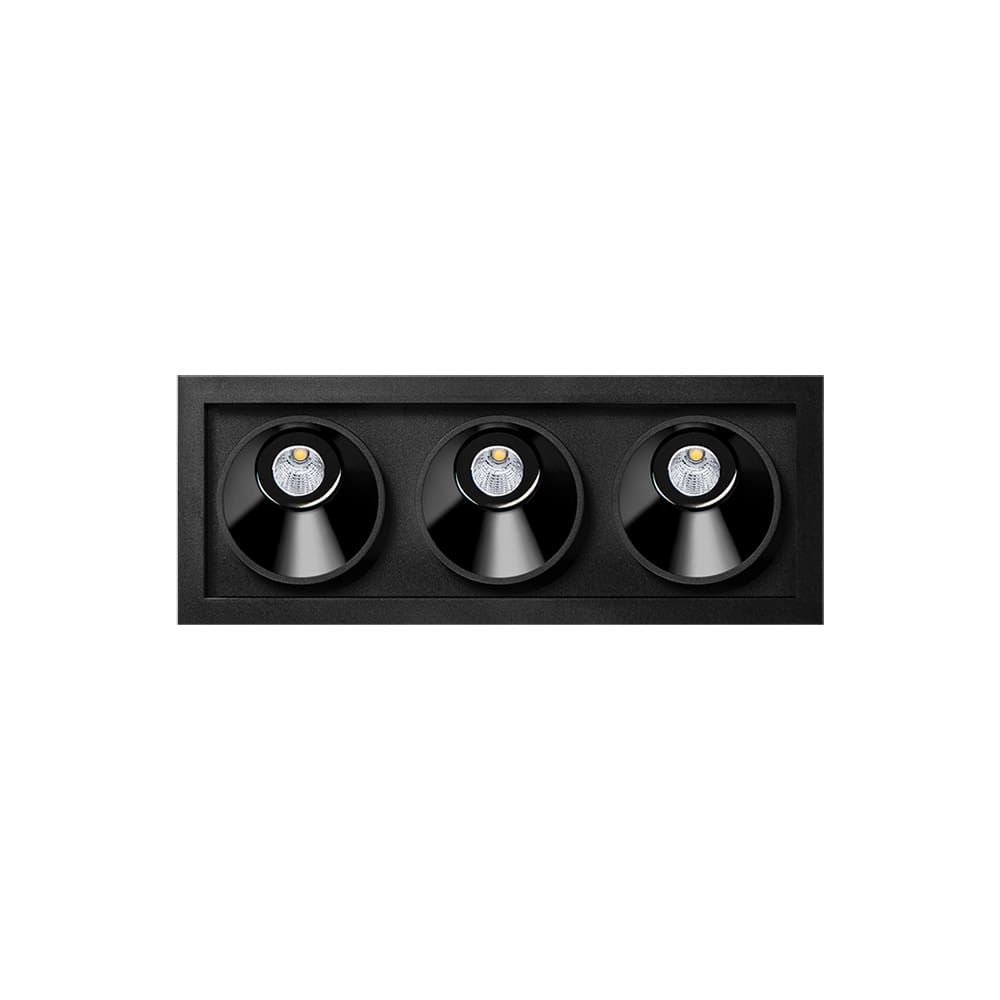 Arkoslight BLACK FOSTER Asymmetric Recessed 3 - 3000K - nero