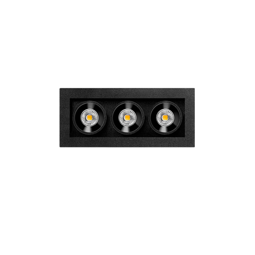 Arkoslight BLACK FOSTER MICRO RECESSED 3 - 2700K - DIM DALI - nero