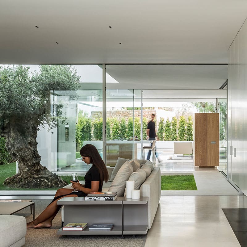 Arkoslight BLACK FOSTER MICRO RECESSED 3 - 2700K - DIM DALI - textured white and chrome - Image 2