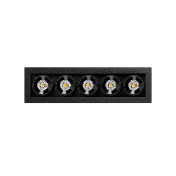 Arkoslight BLACK FOSTER MICRO RECESSED 5 - 2700K - DIM DALI - nero