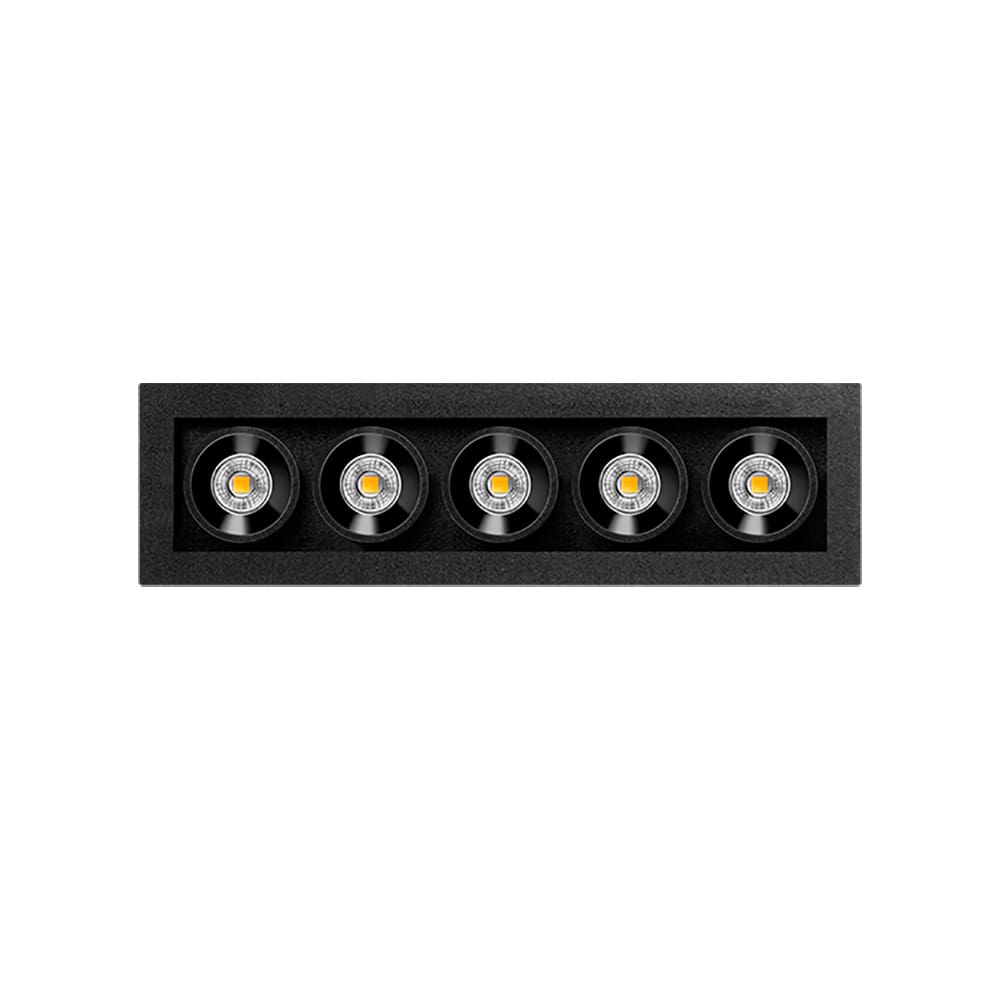 Arkoslight BLACK FOSTER MICRO RECESSED 5 - 2700K - DIM DALI - nero