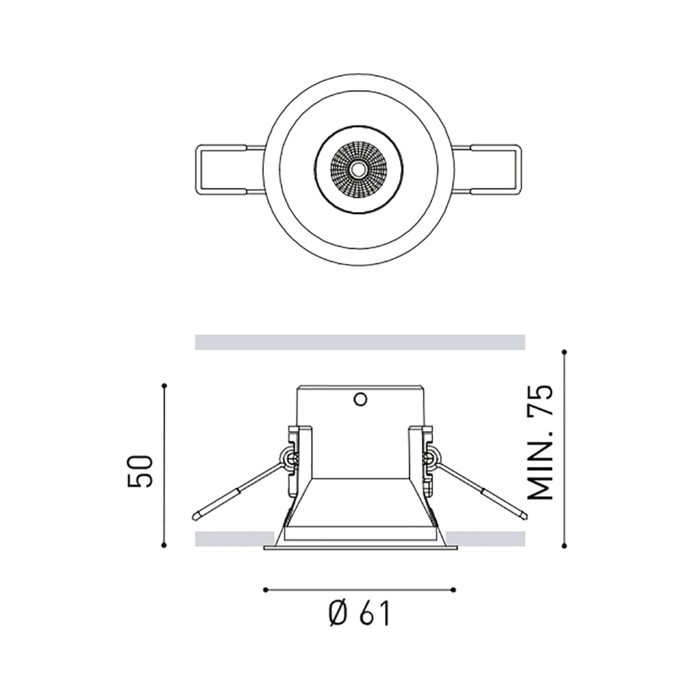 Arkoslight SHOT LIGHT S SPOT - DIM DALI 3000K - black - Image 3