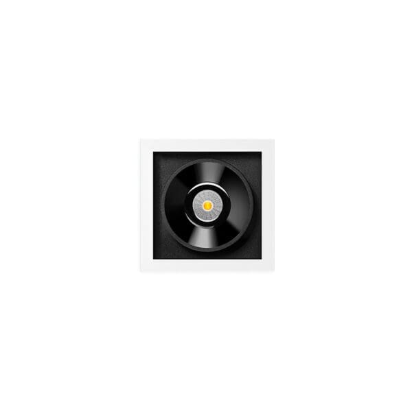Arkoslight BLACK FOSTER S RECESSED 1 SPOT - DIM DALI 2700K - black and white