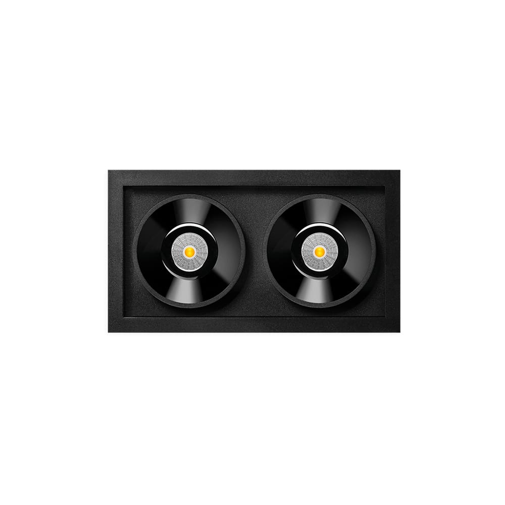 Arkoslight BLACK FOSTER S RECESSED 2 SPOT - 3000K - black