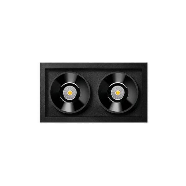 Arkoslight BLACK FOSTER S RECESSED 2 SPOT - DIM DALI 2700K - nero