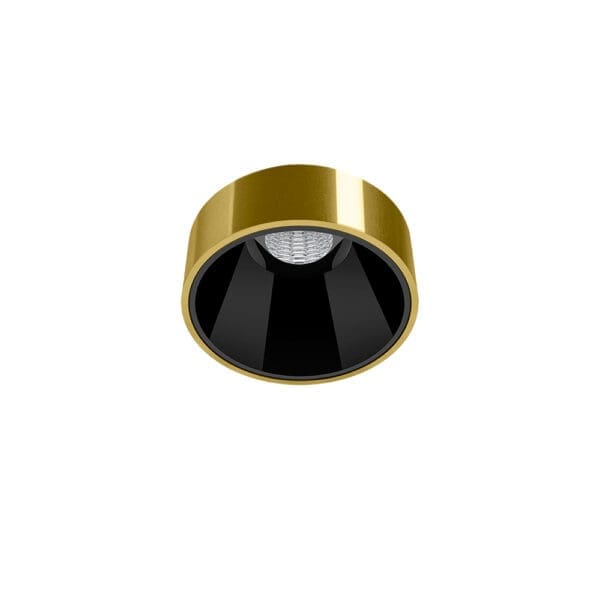 Arkoslight SHOT LIGHT S SEMI RECESSED SPOT - 3000K - oro spazzolato