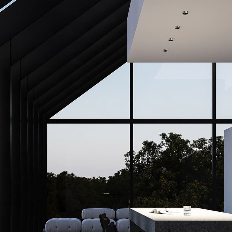 Arkoslight SHOT LIGHT S SEMI RECESSED SPOT - 3000K - chrome - Image 2