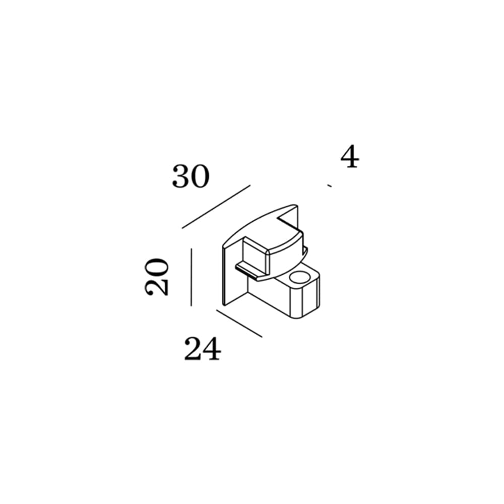Wever e Ducrè Tappo Terminale per Binario monofase - sinistra o destra - bianco - immagine 3
