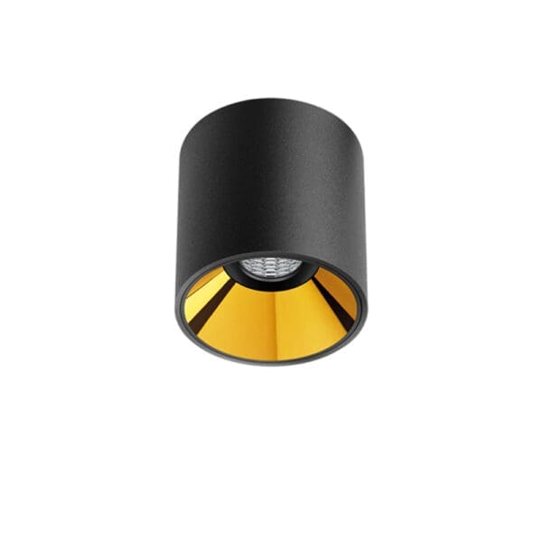Arkoslight SHOT LIGHT M SURFACE - 3000K - textured black and metallic gold