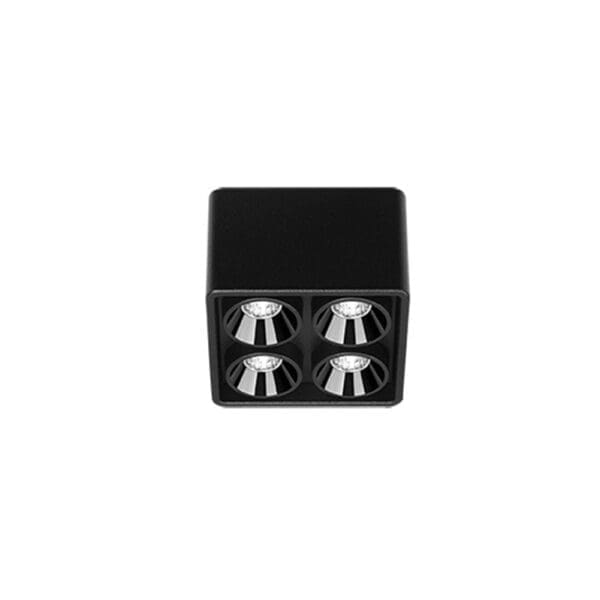 Arkoslight BLACK FOSTER MICRO SURFACE 2X2 - 3000K - nero strutturato