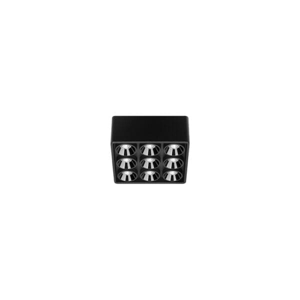 Arkoslight BLACK FOSTER MICRO SURFACE 3X3 - 2700K - nero strutturato