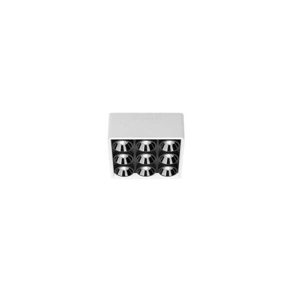 Arkoslight BLACK FOSTER MICRO SURFACE 3X3 - 2700K - textured white