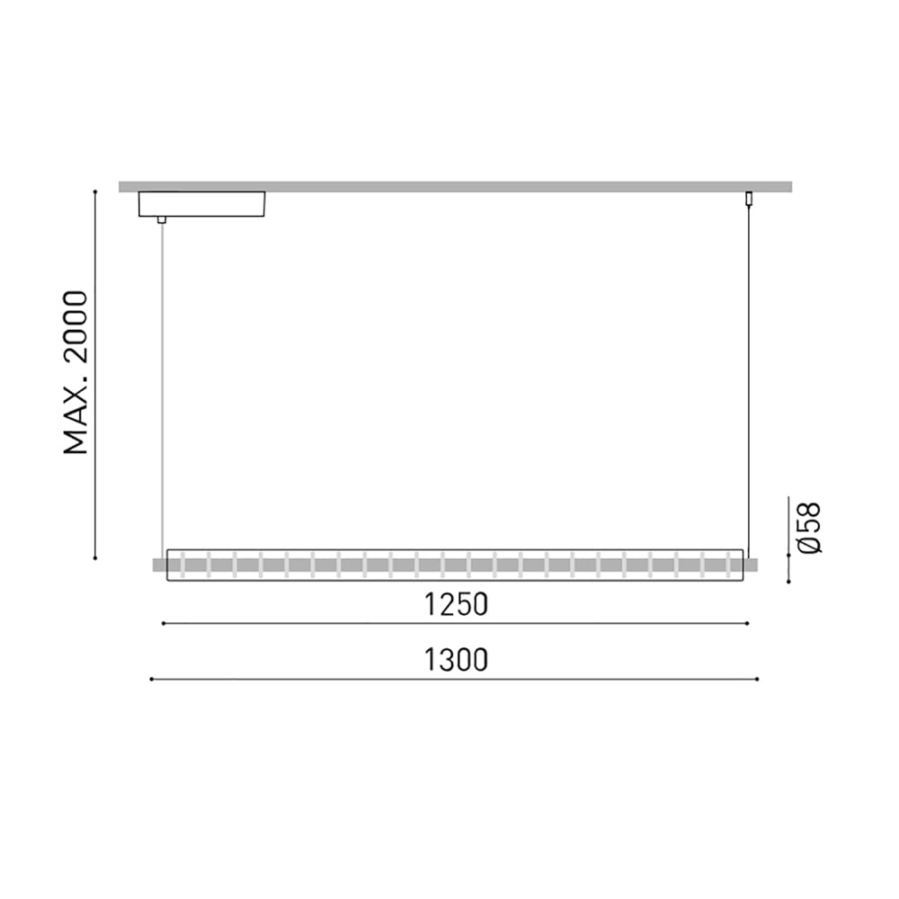 Arkoslight LOOP 1300 INDIRECT BASE - 3000K - bianco strutturato - immagine 3