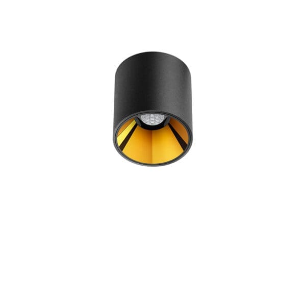 Arkoslight SHOT LIGHT S SURFACE FLOOD - 2700K - nero strutturato e oro metallizzato