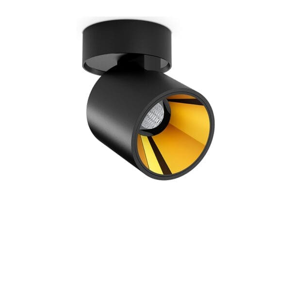 Arkoslight FLIP SURFACE SPOT - 2700K - textured black and metallic gold